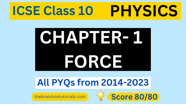 icse-class-10-physics-chapter-force-pyqs-solution